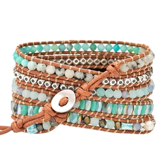 Stone Beaded Apple Watch watchband - Picture 3 of 5